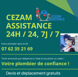 logo plombier Cezam assistance Châtillon