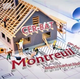 logo entreprises de bâtiment CER-BAT Montreuil